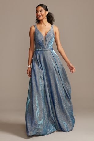 powder blue mother of the bride dress