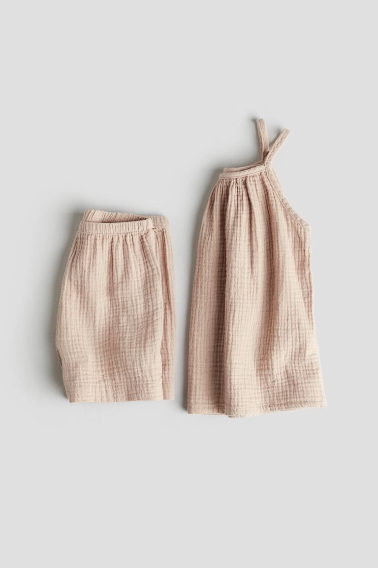 2-piece Double-weave Cotton Set | H&M (US + CA)