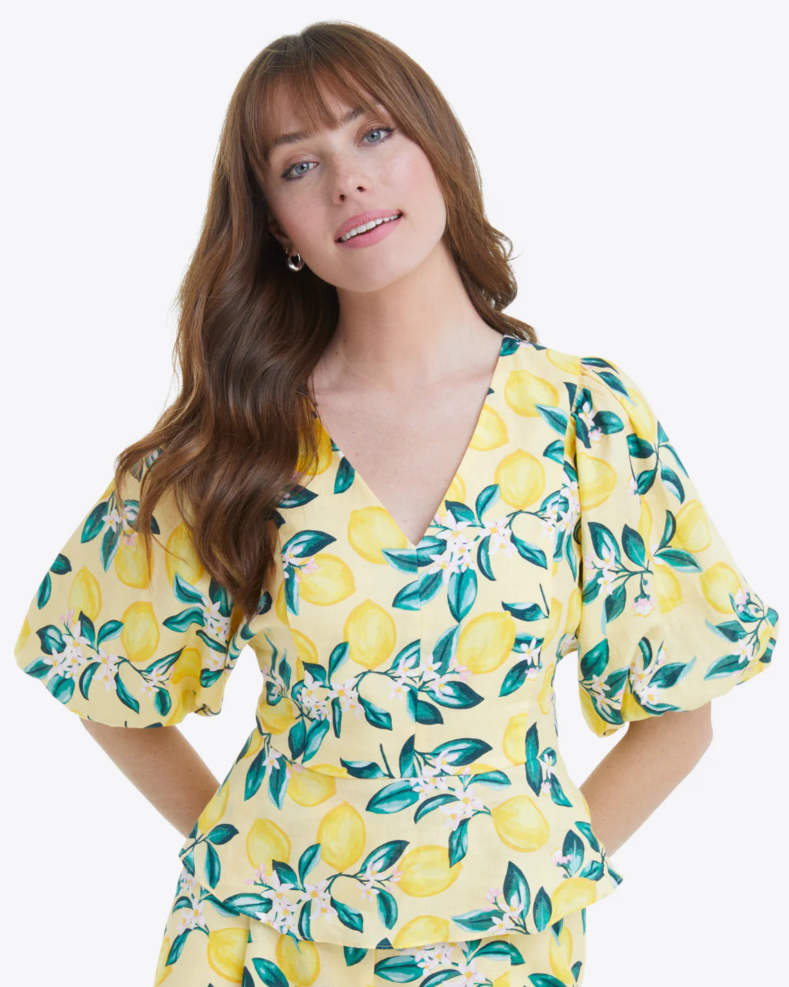 Terrie Tie Back Top in Lemon Blossom | Draper James (US)