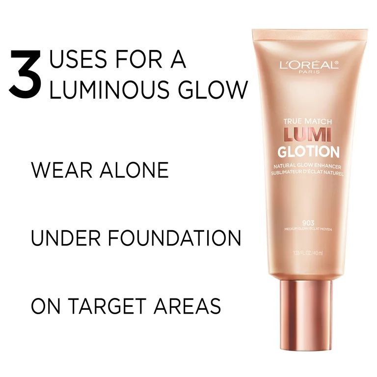 L'Oreal Paris True Match Lumi Glotion Natural Glow Enhancer, Medium, 1.35 fl oz | Walmart (US)