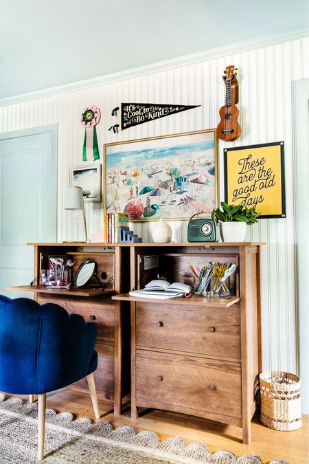 
The other side of the beachy coastal retro bedroom for two!



#LTKkids #LTKfamily