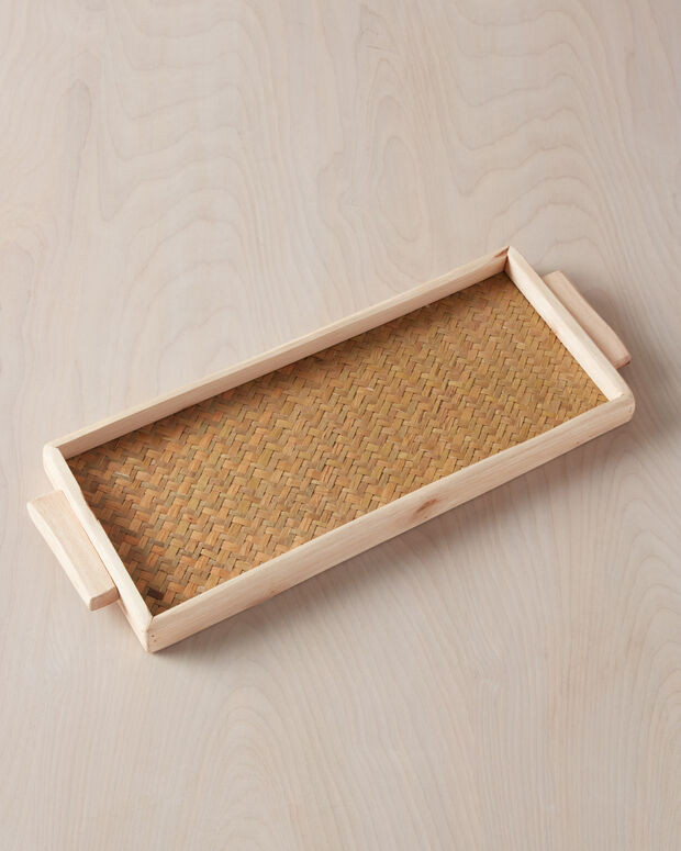 Be Home Reclaimed Wood Rectangular Tray, Small | Haven Well Within