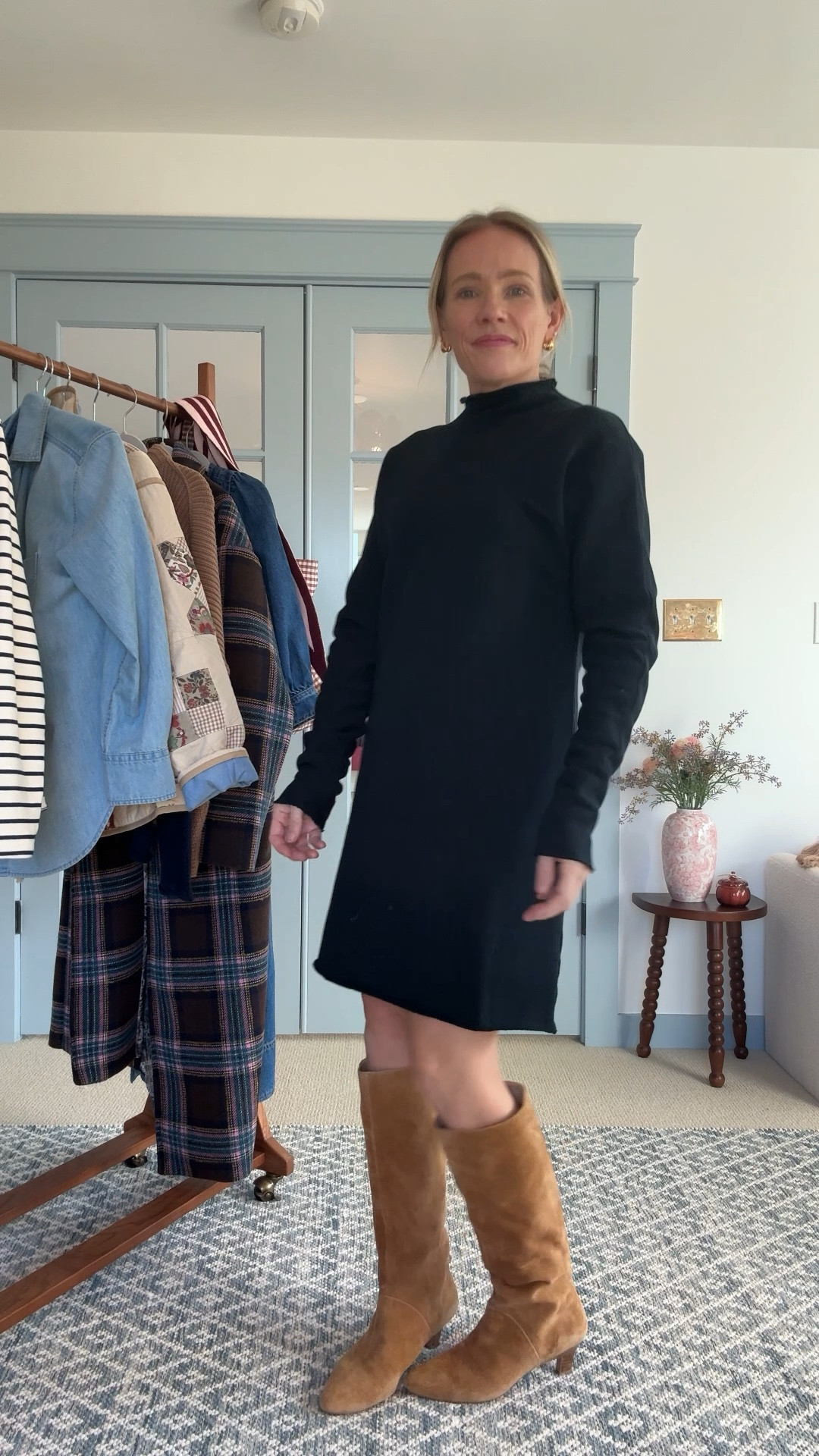 Wearing my regular size
Smalll in this insanely comfortable cozy fleece sweatshirt dress ~ also own and love the jogger sweatpants and sweater styles from @frankandeileen ~ perfect fit a cozy holiday season #frankandeileenpartner #wearloverepeat @Shop.LTK #liketkit

#LTKOver40 #LTKHoliday #LTKSeasonal