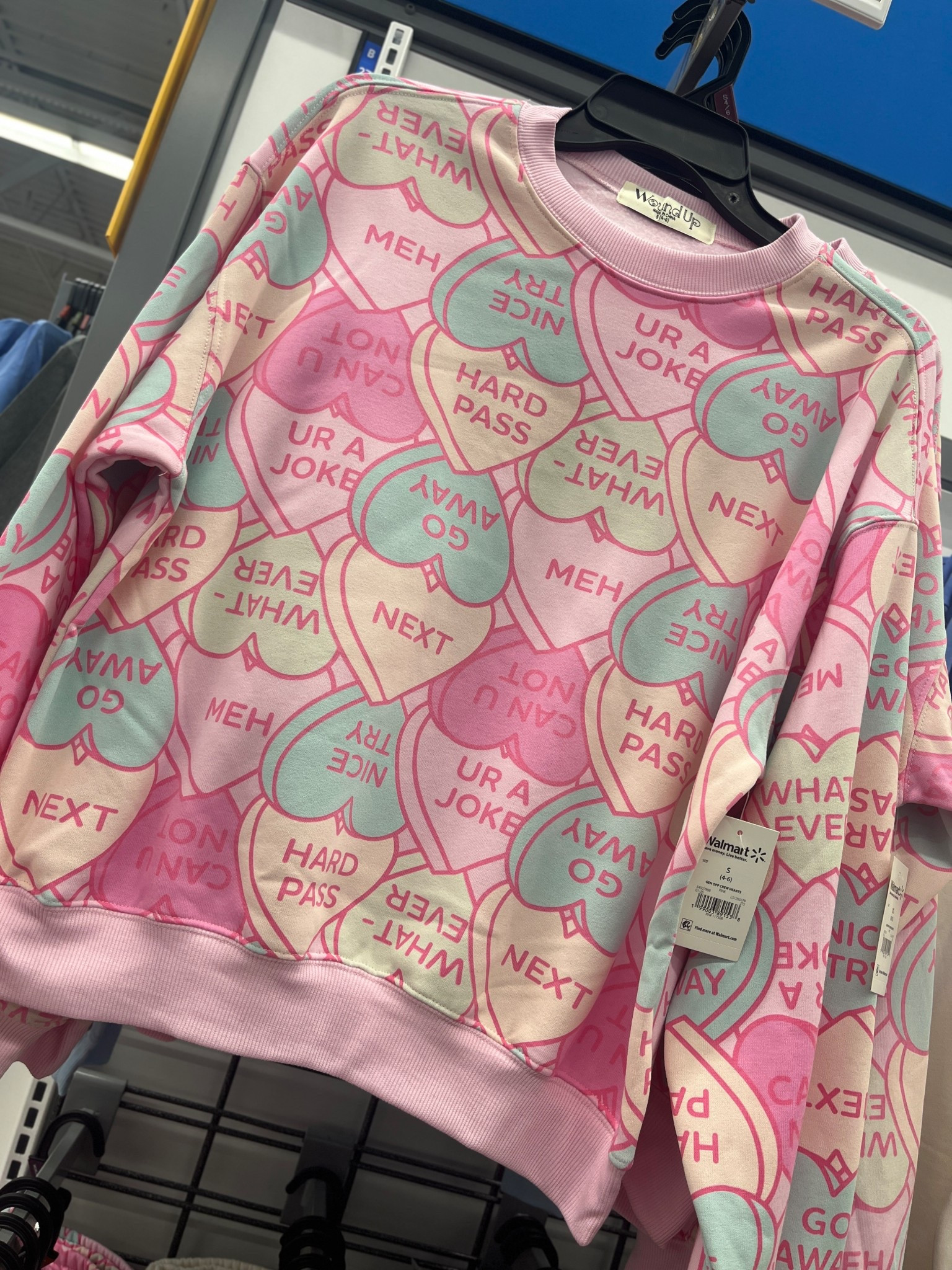 Candy hearts graphic sweatshirt 💕 cute and comfy Valentine’s Day style perfect for a casual valentines outfit women will love. Easy to wear with jeans, leggings, or joggers. Linking it here 🤍

#LTKValentine #LTKMidsize #LTKSeasonal