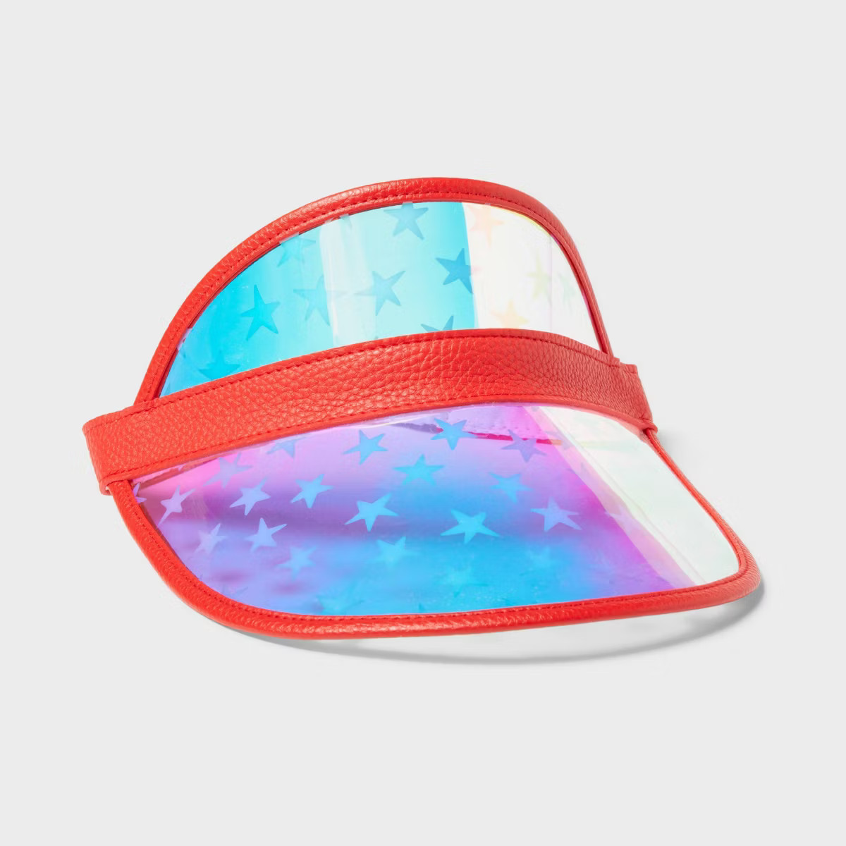Adult PVC Stars Visor Red - Sun Squad™ | Target
