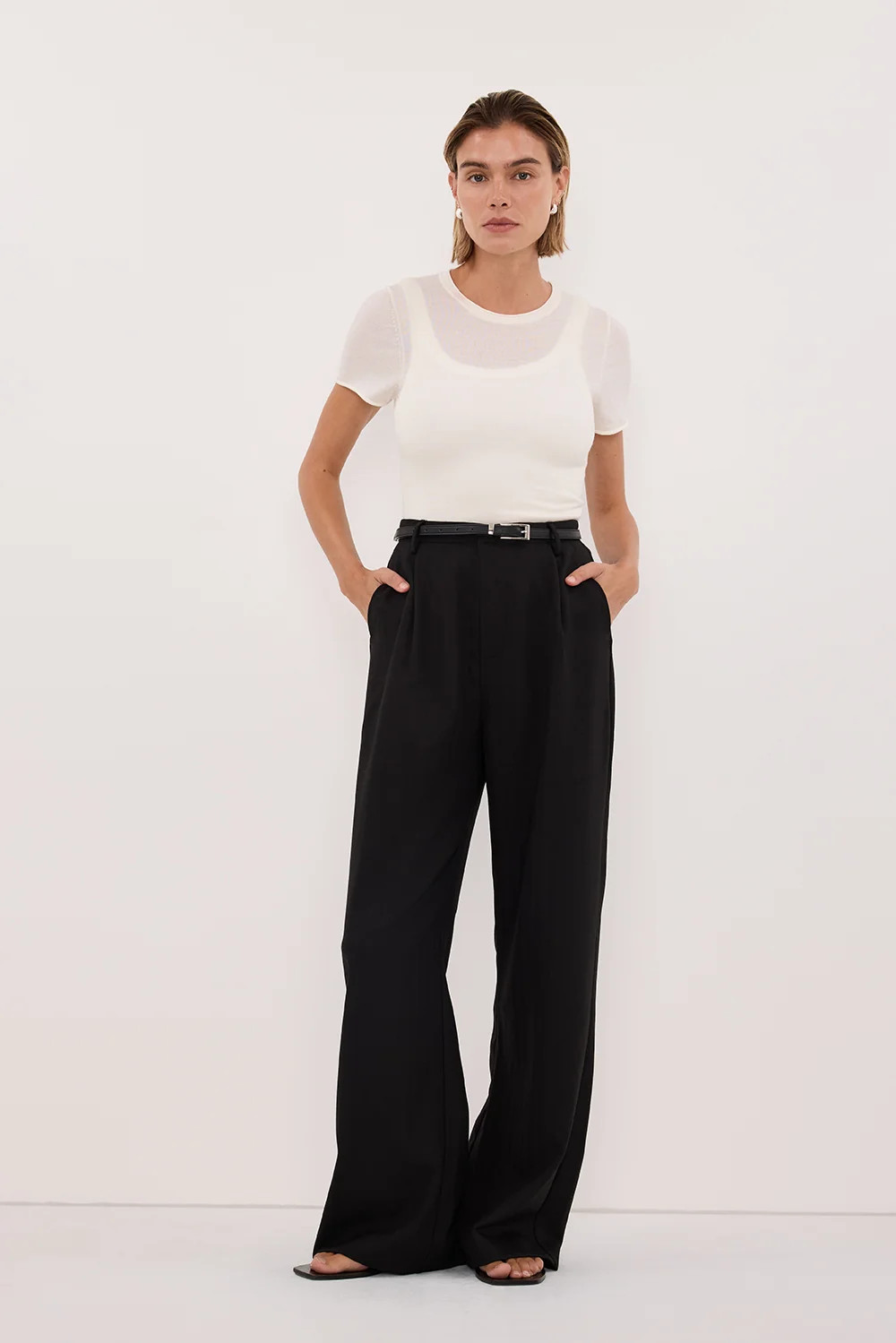 CYRUS BLACK TAILORED PANT | DISSH
