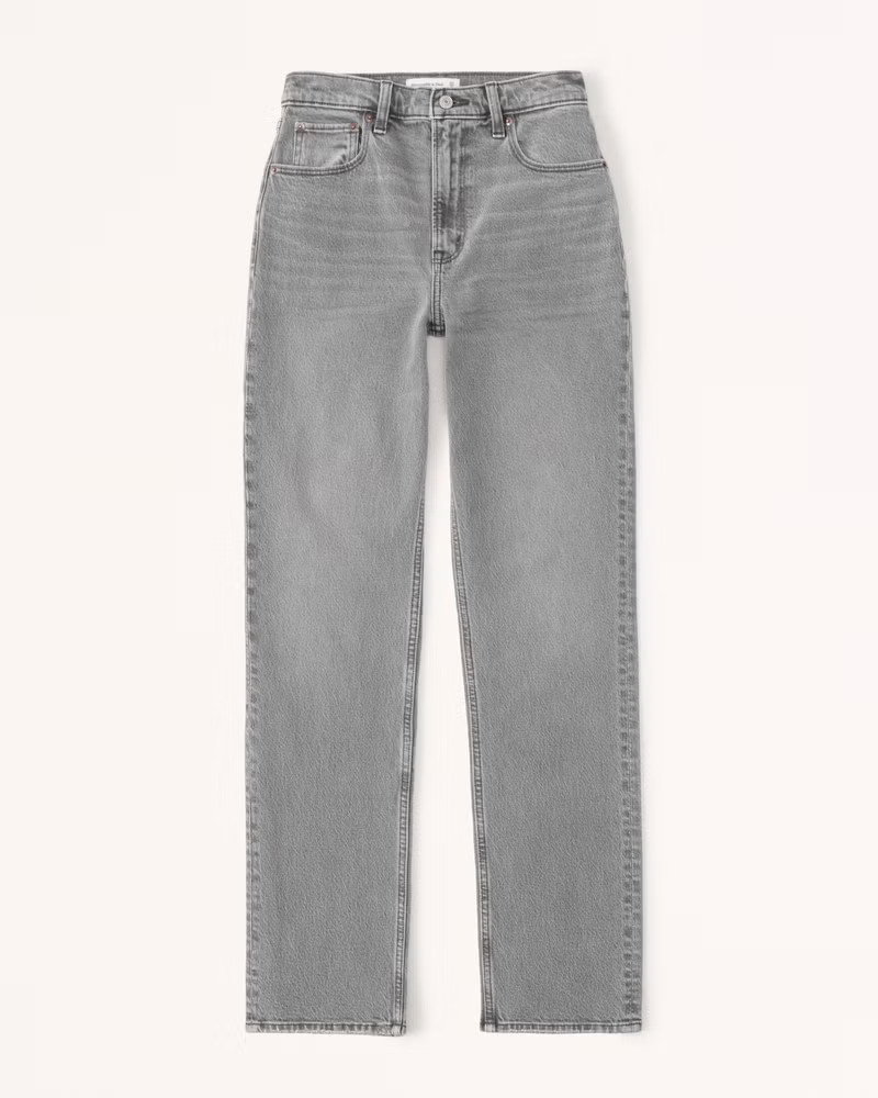 Curve Love Ultra High Rise 90s Straight Jean | Abercrombie & Fitch (US)