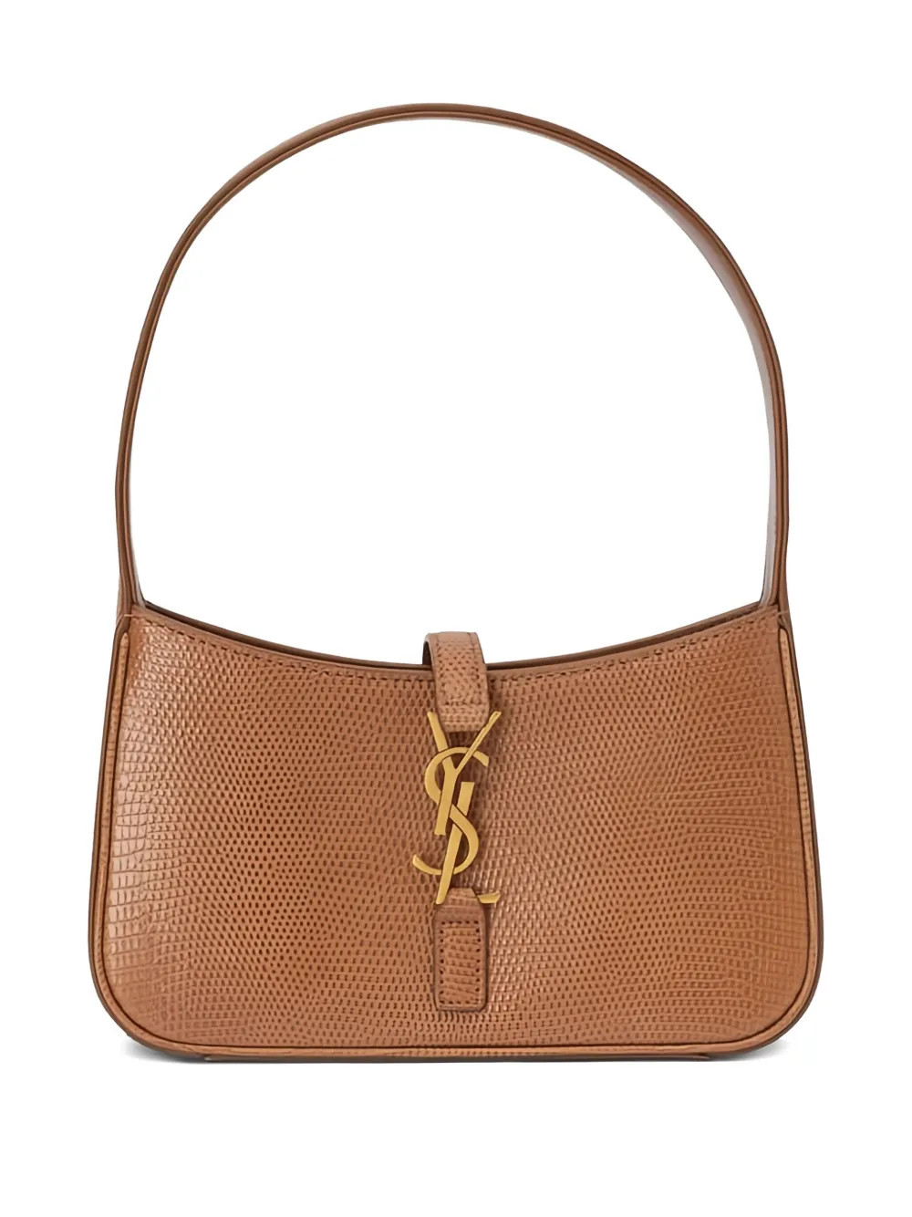 Saint Laurent Schultertasche Mit Logo-Schild | Braun | FARFETCH BE | Farfetch Global