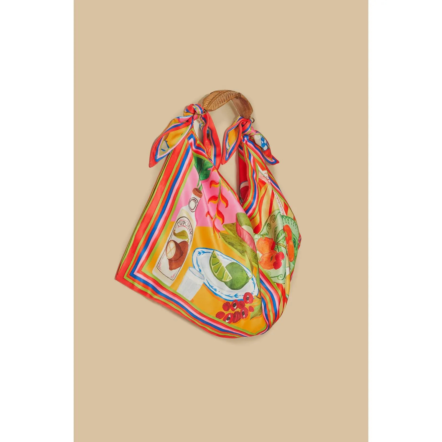 Bolsa Lenço Estampada Mesa Fresca - Lenco Mesa Fresca Multicolorido - U | Farm Rio (BR)