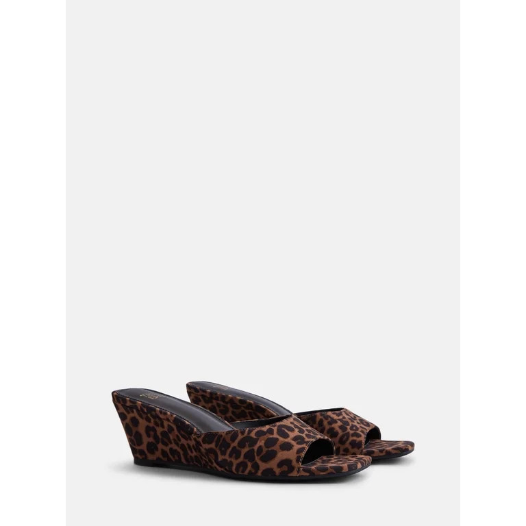 Time and Tru Women's Slip On Wedge Sandals | Walmart (US)