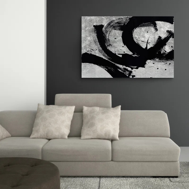 Onyx Gesture II - Graphic Art on Glass | Wayfair North America