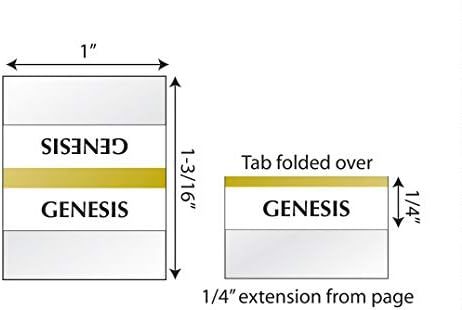 Tabbies Gold-Edged Bible Indexing Tabs, Old & New Testament, 80 Tabs Including 64 Books & 16 Refe... | Amazon (US)