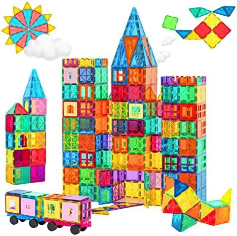 Magnetic Tiles, Magnetic Blocks for Kids, Magnet Building Set, Stacking Blcoks, Preschool Stem Const | Amazon (US)