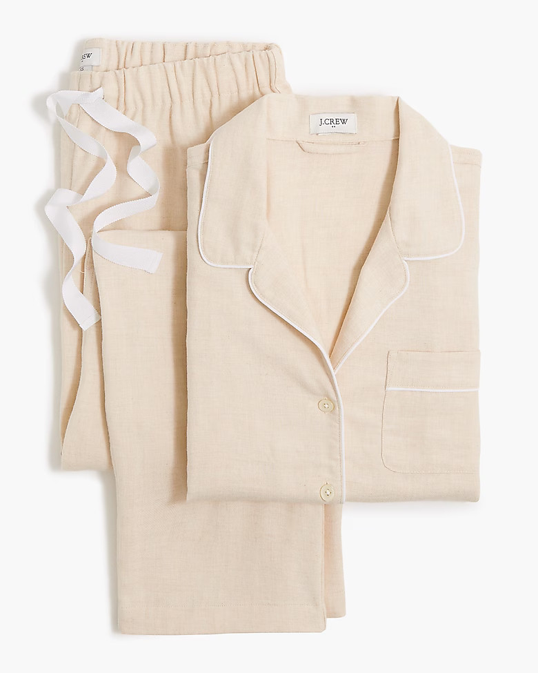 Long-sleeve flannel pajama set | J.Crew Factory