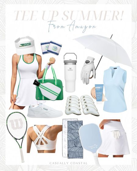 Pretty style for golf, tennis and pickleball enthusiasts! 
- 
Amazon style, Amazon workout outfit, Amazon pickleball outfit, Amazon tennis skirt, Amazon tennis skort, Amazon golf outfit, Amazon golf style, Wilson tour slam adult recreational tennis racket, amazon sports, sleeveless golf polo shirt, Amazon golf polos, golf club covers, Amazon pickleball paddle, retro pickleball visor, call away golf dawn patrol glove, amazon golf gloves, Reebok court advance sneaker, white sneakers, Amazon sneakers, sweatbands, wristband towel wrist and head sweatbands, Stanley IceFlow stainless steel tumbler with straw, wooden j-handle umbrella, golf umbrella, golf gifts, golf fashion, tennis fashion, pickleball bag, sling backpack, Amazon tennis dress, golf skort, pal golf microfiber golf towel with carabiner clip, high impact sports bra, Paula’s choice resist super-light daily wrinkle defense spf 30, sunscreen, white tennis dress, Amazon sports bras, women’s athletic wear, Amazon activewear

#LTKFindsUnder50 #LTKActive #LTKFitness