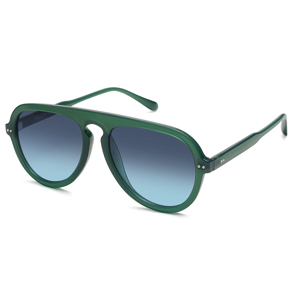 SOJOS Retro Aviator Sunglasses Womens Mens Vintage Plastic Frame Shades Lentes De Sol Para Mujer ... | Amazon (US)
