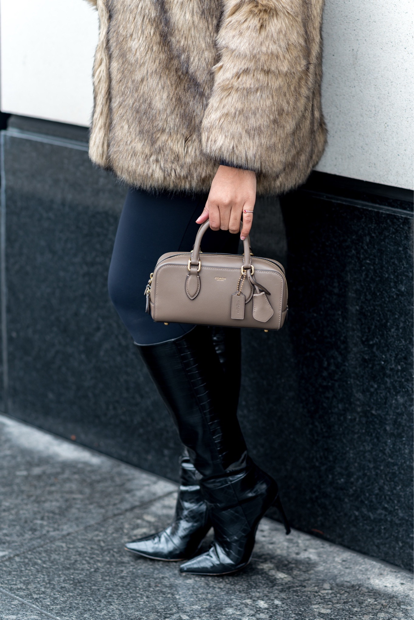 Coach Bowery Satchel 22 and Black Boots 

#LTKSeasonal #LTKItBag #LTKShoeCrush