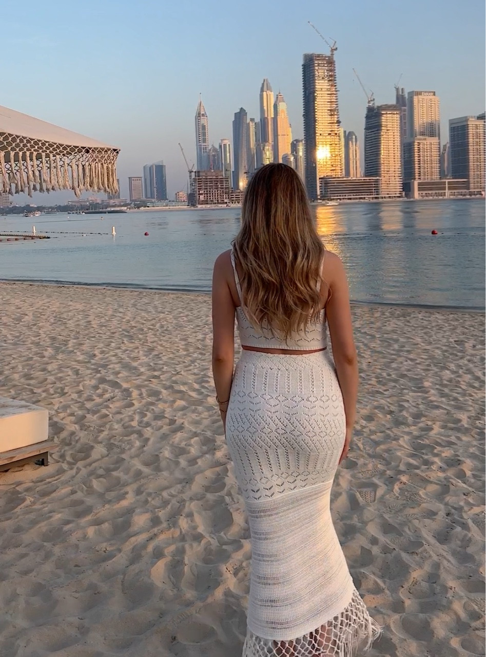 Crochet knit skirt crop tank top set, vacation style. Bump friendly maternity white knitted set 

#LTKunder100 #LTKunder50 #LTKbump