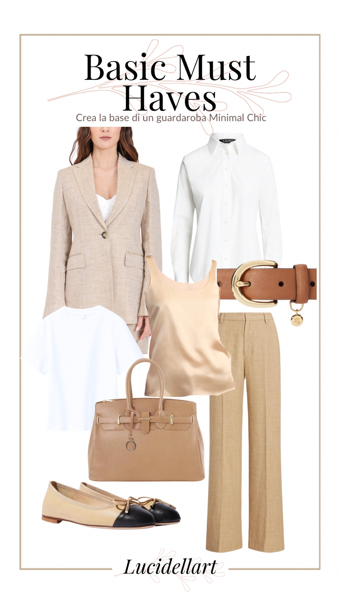 Capi base per un guardaroba minimale e chic outfit neutrals base per guardaroba capsule minimal di qualità 

#LTKworkwear #LTKitalia #LTKsummer