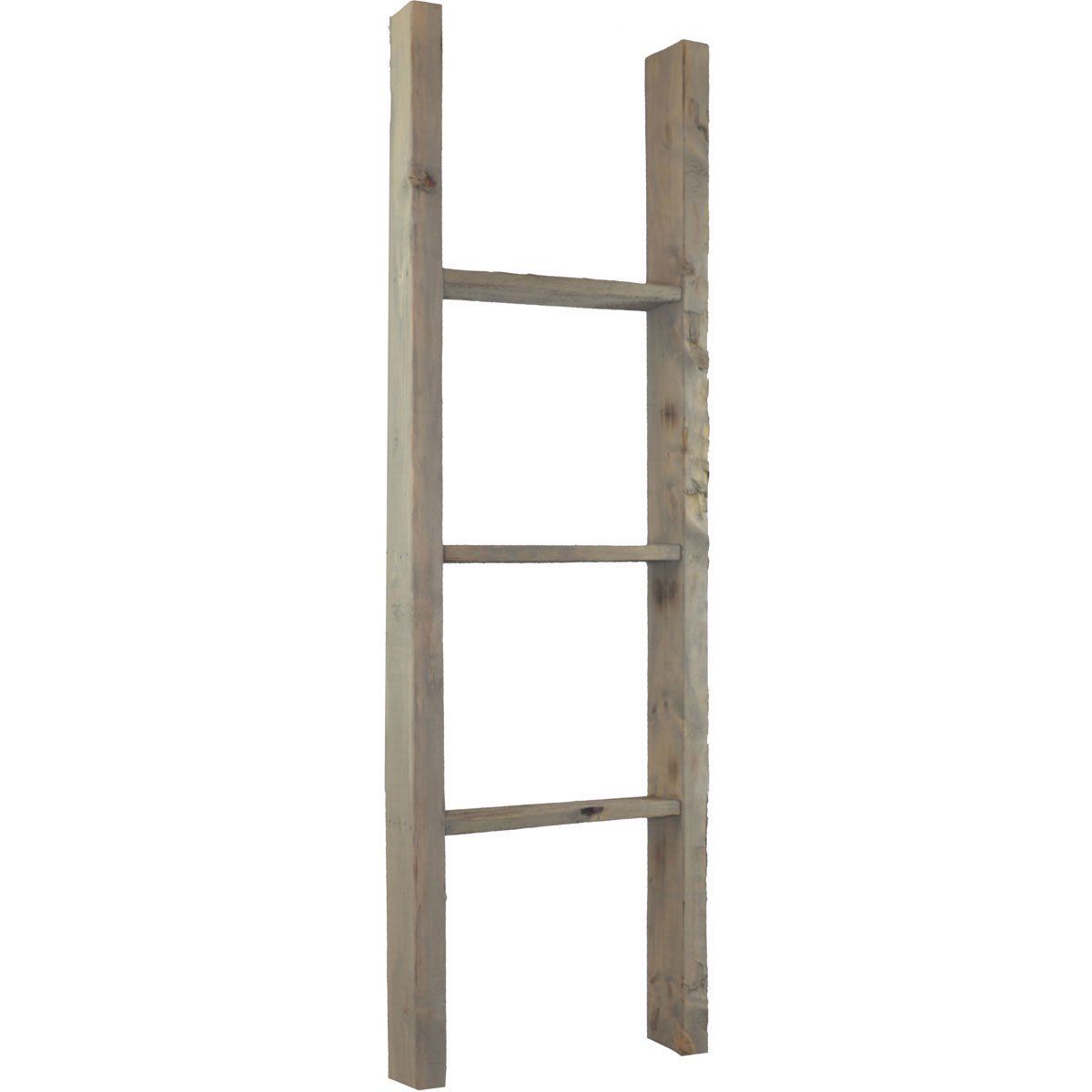 15"W x 48"H x 3 1/2"D Vintage Farmhouse 3 Rung Ladder, Barnwood Decor Collection, Reclaimed Grey | Walmart (US)