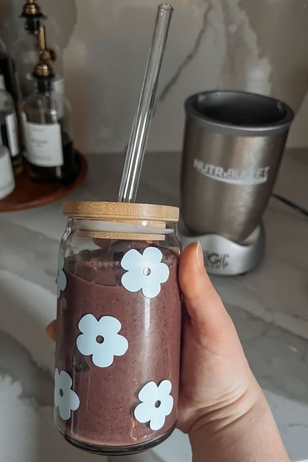 New Year, Same Smoothie Routine | I love these cute cups and I’ve linked similar ones from Amazon. This NutriBullet is so effortless and essential to my mornings! 

#LTKhome
