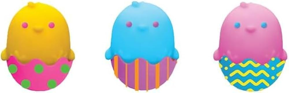 Schylling NeeDoh Chicka DeeDoos Stress Squeeze Toys 3 Pack Assorted Colors | Amazon (US)