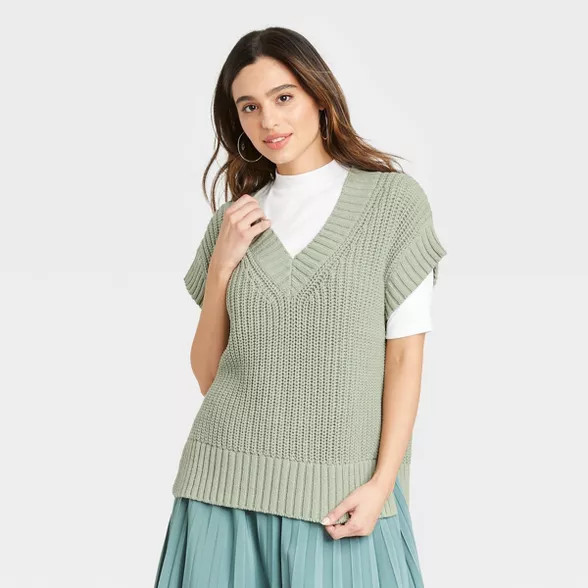 Women's V-Neck Sweater Vest - A New Day™ | Target