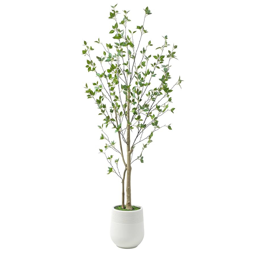 Bellacat 6ft Minimalist Artificial Citrus Tree with Large Exquisite Planter, 72in Faux Citrus Tre... | Amazon (US)