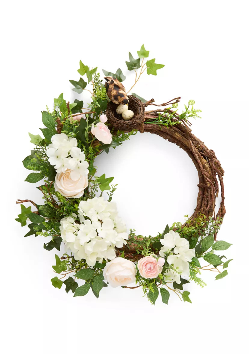 Floral Bird Wreath | Belk