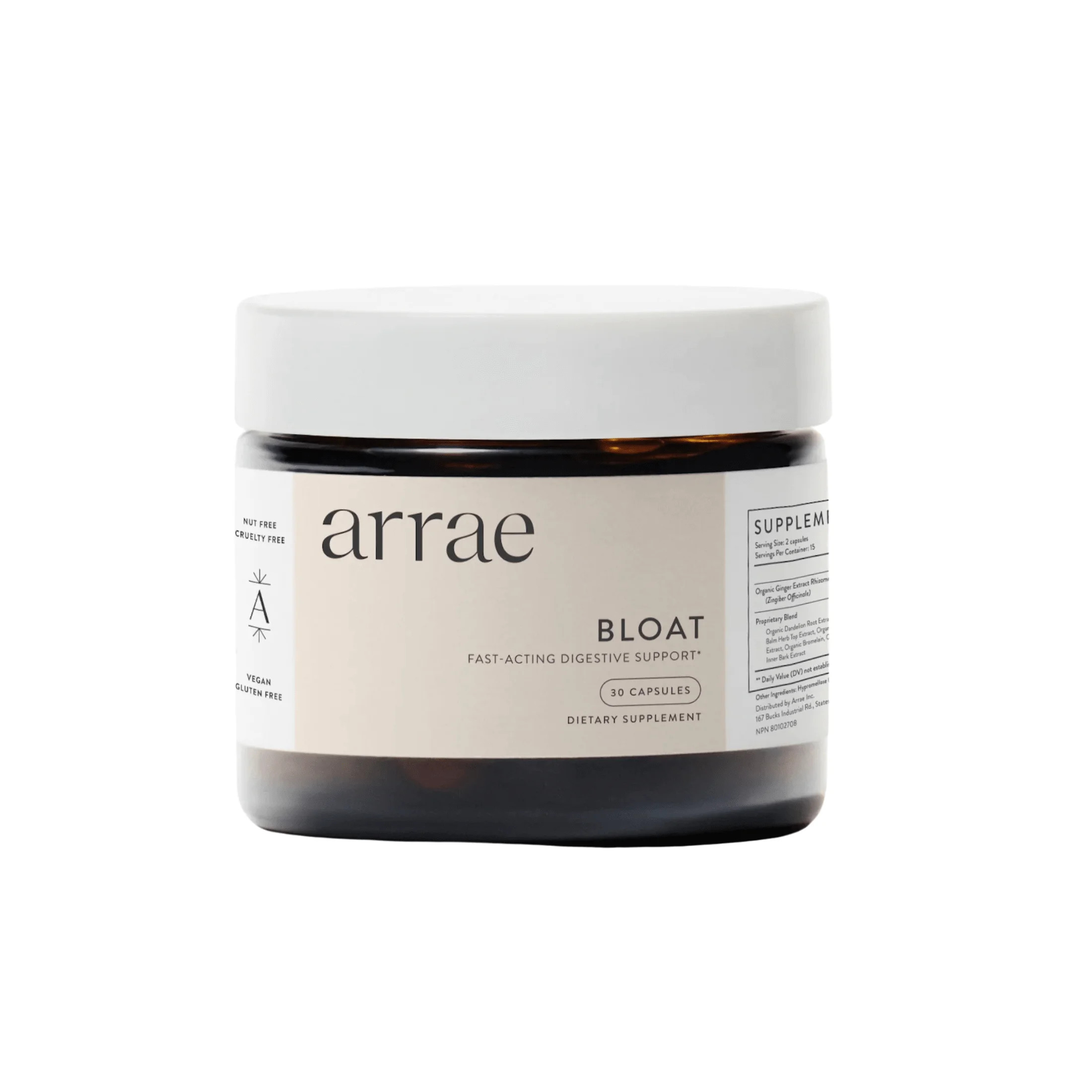 Arrae Bloat 30 - Fast-Acting Bloating Relief, Digestive Health & Enzymes, Gas & Indigestion Capsu... | Walmart (US)