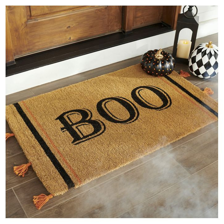 Farmhouse Boo Coir Door Mat | Grandin Road | Grandin Road
