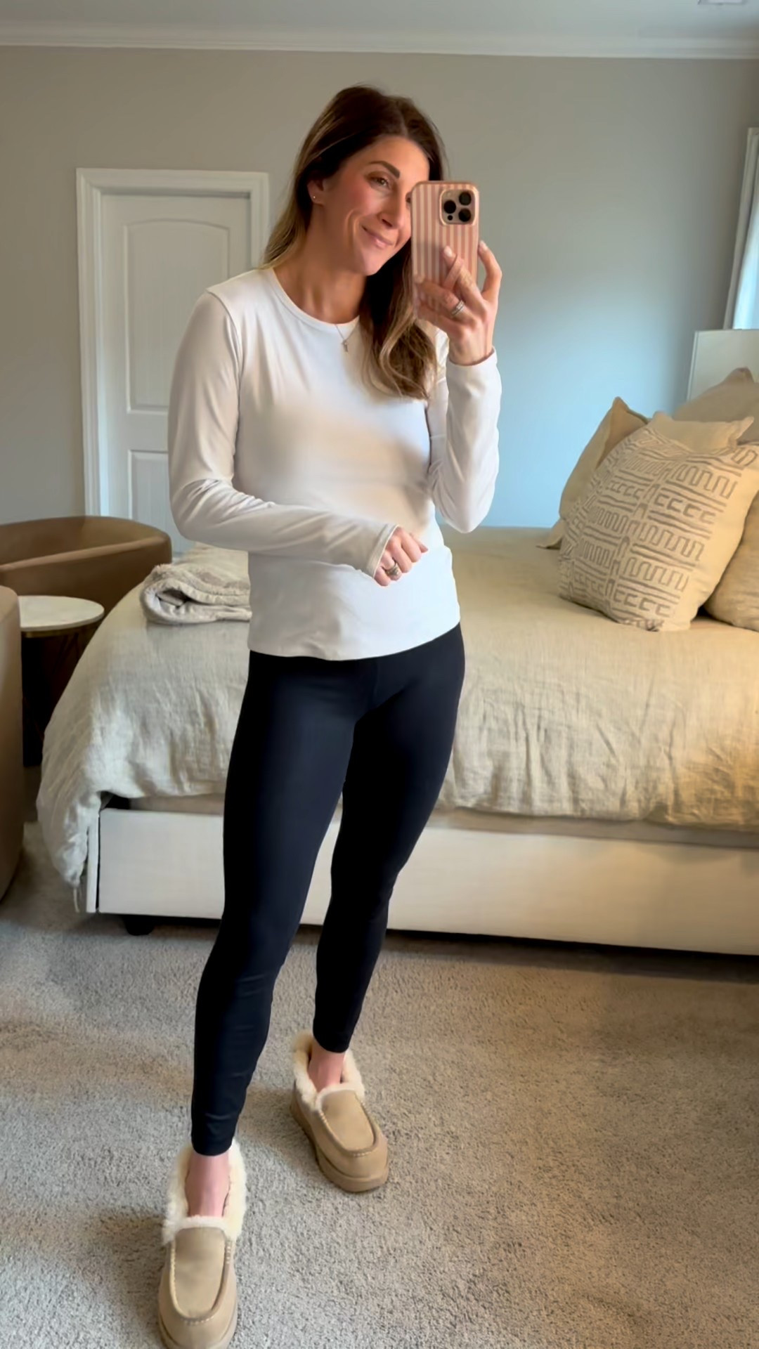 Shop outfit details here 

Loving this long sleeve ribbed top from Athleta. Perfect for layering under a vest or pullover or over a workout sports bra or tank. TTS-fitted. Wearing a medium 

This pink half zip pullover hoodie is also so cozy and on sale. This exact color is from last year but available in 2 new shades of pink and many more colors. Wearing a medium. TTS

Shoes (8-tts) and Lululemon align leggings (6/25in-tts) also linked 

Click here to shop!

Comfy | active | Athleta | athletic | leggings | long sleeve | daily | workout | Uggs | fur | fleece | hoodie | zip up | cross necklace | fit | fitness | ootd | sale




#LTKActive #LTKTravel #LTKootd