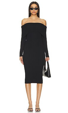 superdown Loraine Midi Dress in Black from Revolve.com | Revolve Clothing (Global)