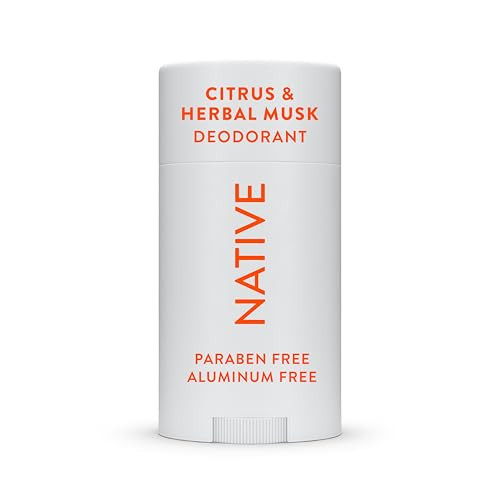 Native Natural Deodorant - Vegan, Gluten & Cruelty Free - Aluminum, Parabens & Sulfates Free - Citrus & Herbal Musk | Amazon (UK)