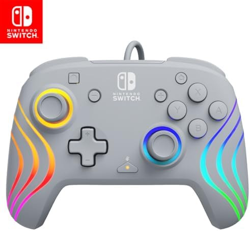 PDP Afterglow Wave Wired RGB Gaming Controller - Officially Licensed for Nintendo Switch, Switch ... | Amazon (US)
