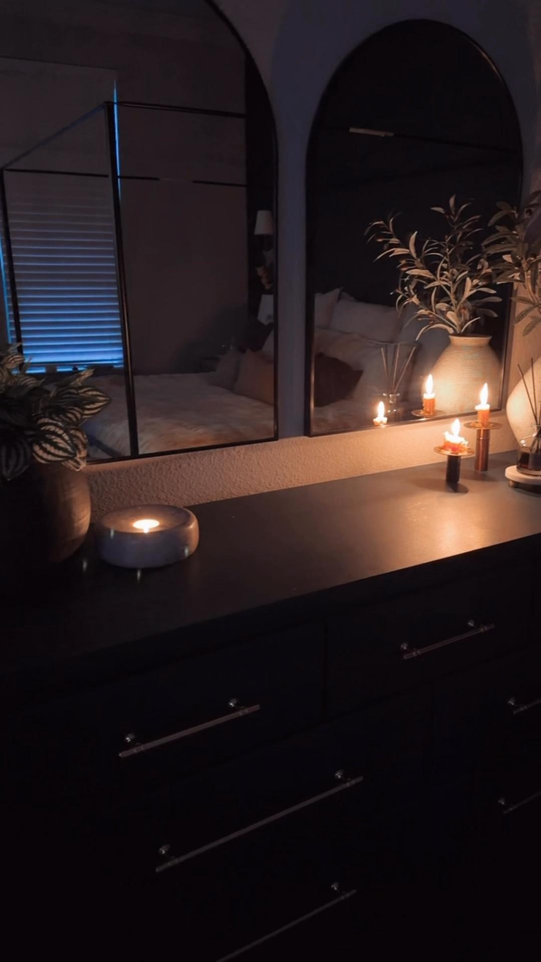 Snowy day vibes! Lit some candle in the master bedroom tonight and I could just cuddle up in here all night! My candlestick holders from McGee and Co are on clearance right now!! 

#LTKSaleAlert #LTKHome #LTKdayinmylife