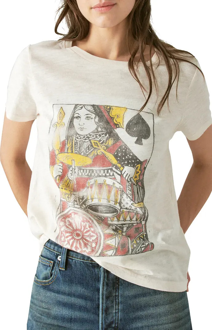 Queen of Spades Cotton Slub Graphic T-Shirt | Nordstrom