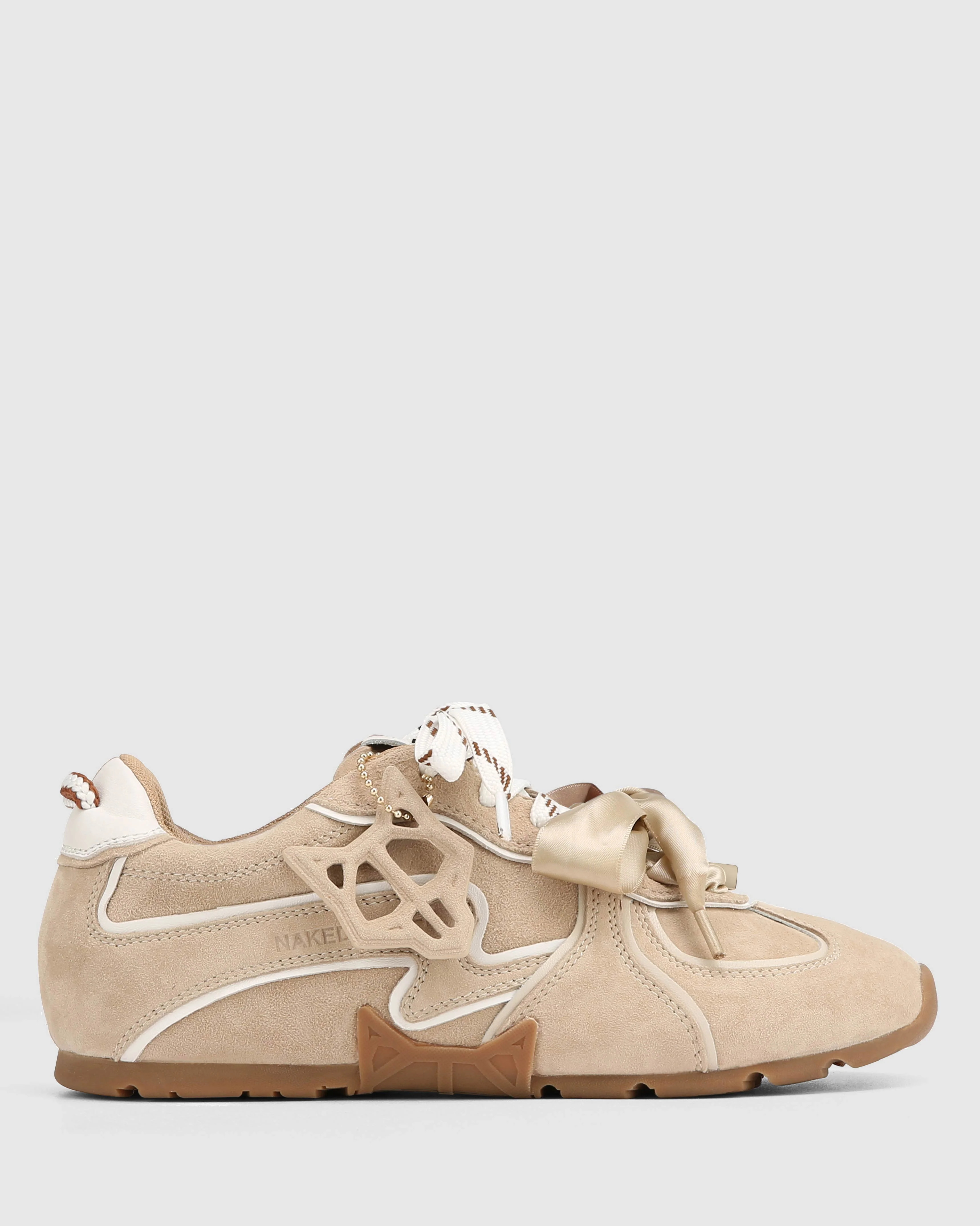 Adored Off White Suede Sneaker | Naked Wolfe | Naked Wolfe