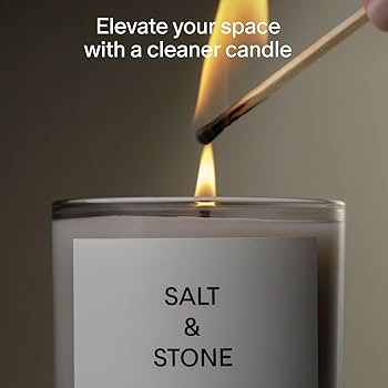 SALT & STONE Scented Candle for Women & Men | Hand-Poured, Aromatic & Fragrant | Coconut & Soy Bl... | Amazon (US)