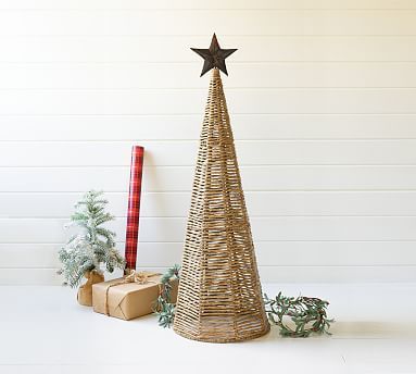 Seagrass Christmas Tree with Metal Star | Pottery Barn (US)