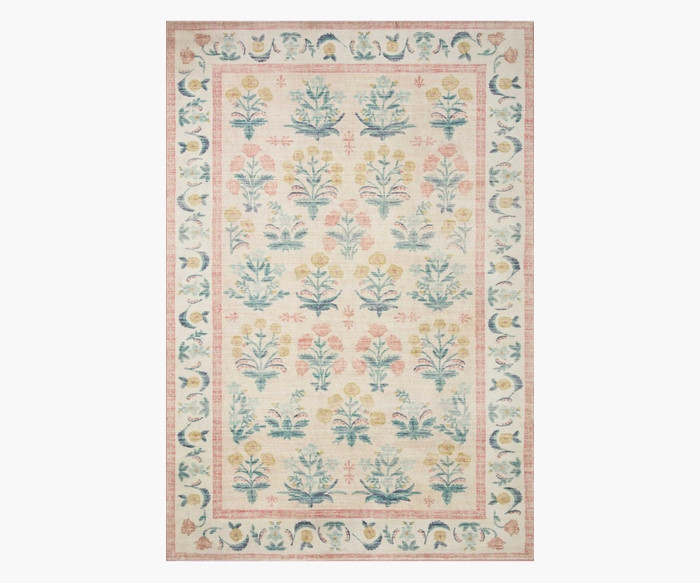 Eden Mughal Rose Printed Rug | Rifle Paper Co.