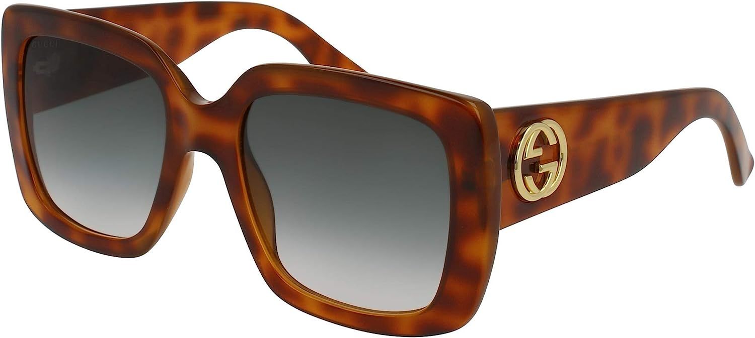 Gucci GG0141S 002 Havana Square Sunglasses, 53-20-140 | Amazon (US)