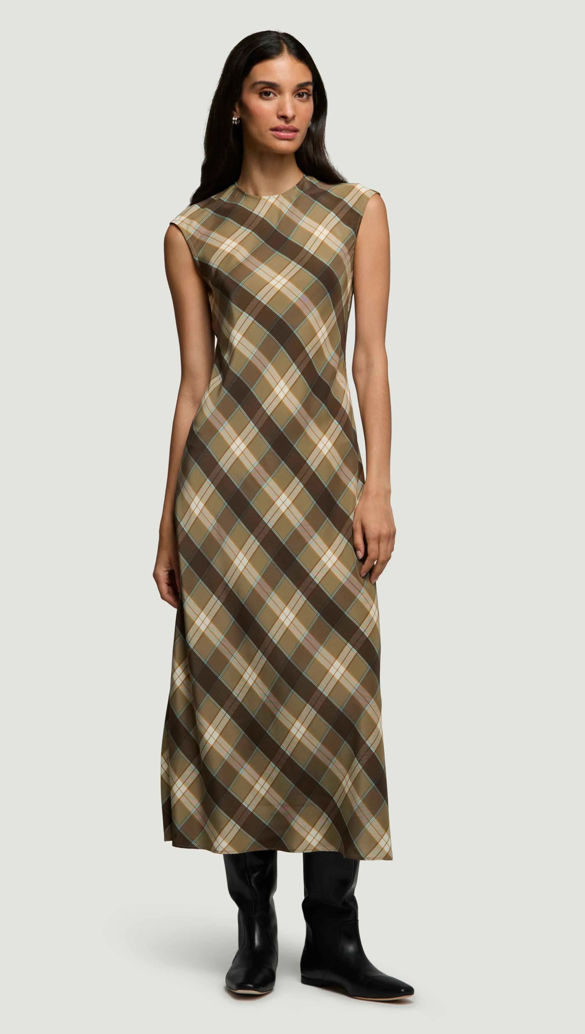 Bias Dress in Silk Charmeuse | Women's Dresses | Argent | Argent