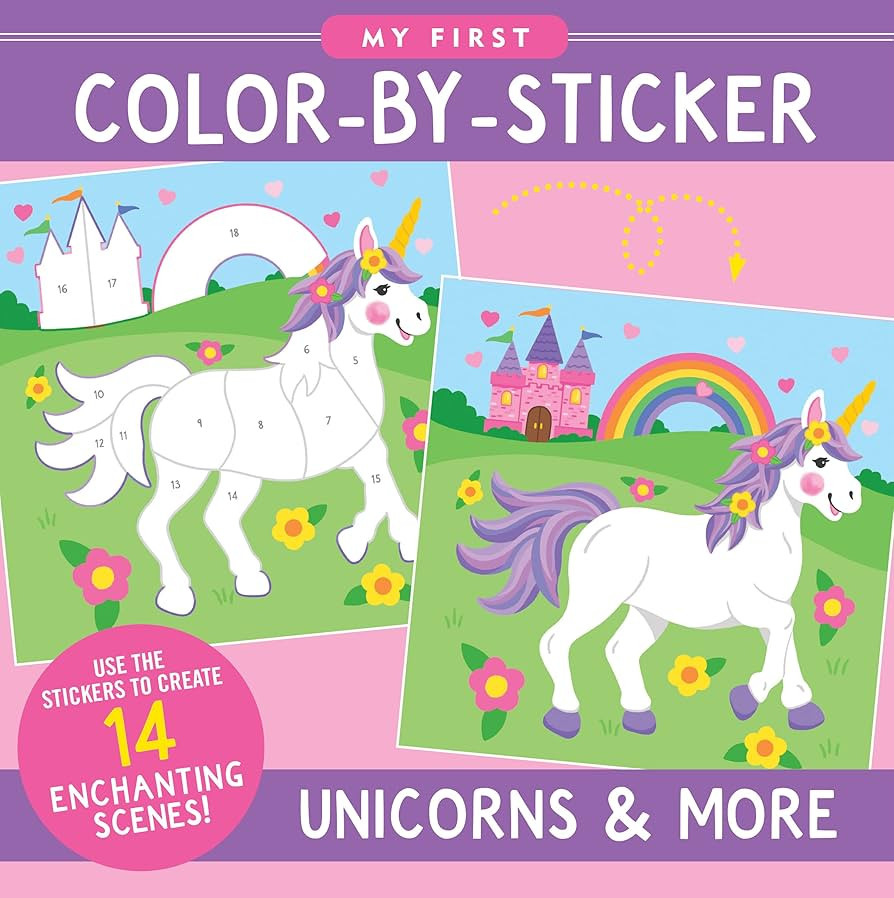 My First Color-by-Sticker Book - Unicorns & More | Amazon (US)