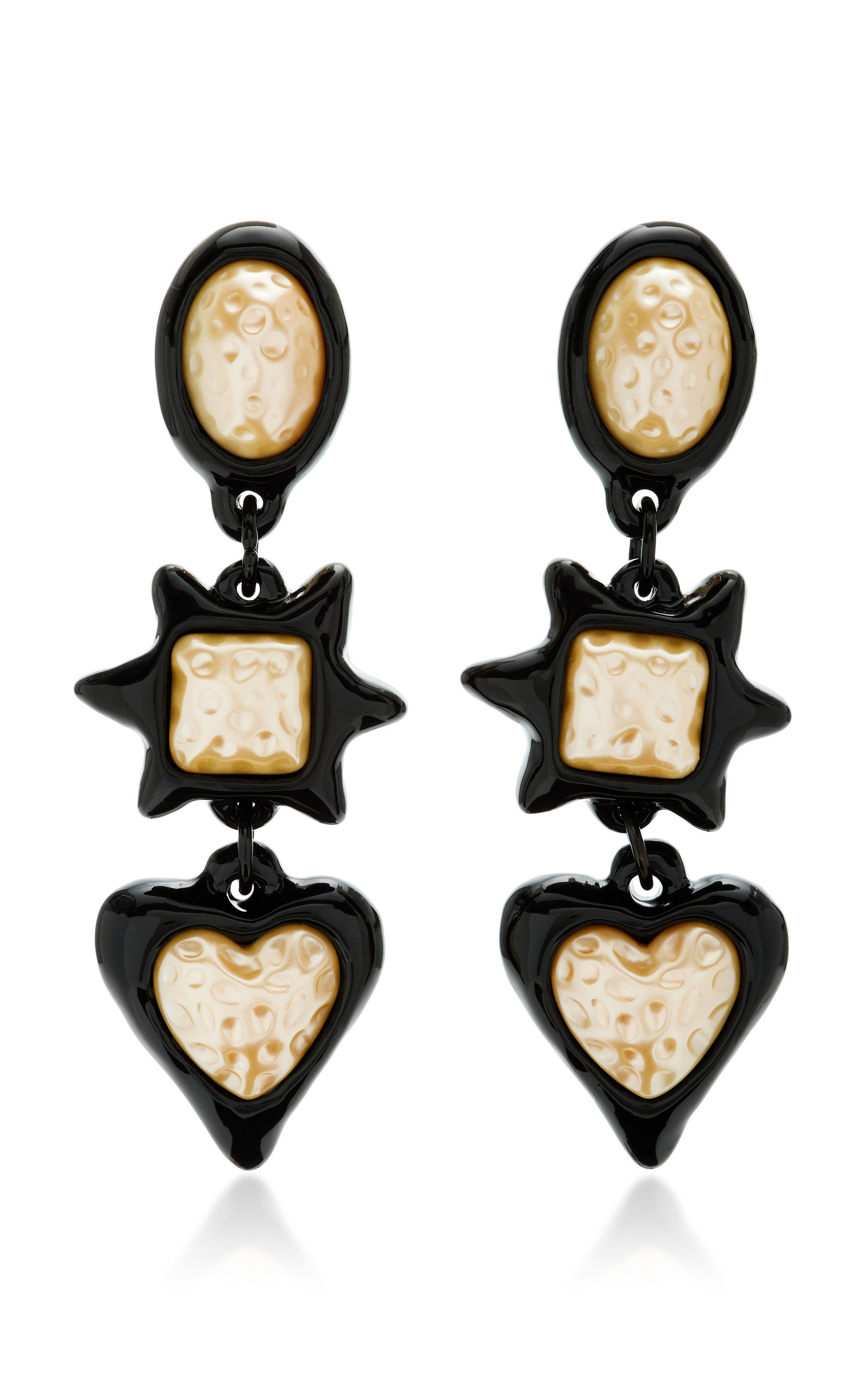 Foxy Brown Resin Enamel Earrings | Moda Operandi (Global)