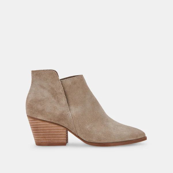 DESSA BOOTIES IN SAGE SUEDE | DolceVita.com