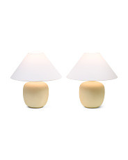 Set Of 2 18.25in Delphi Resin Led Table Lamps | Lighting | Marshalls | Marshalls