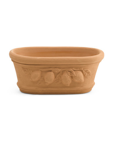 14x9x6 Roses Oval Terracotta Planter | Marshalls