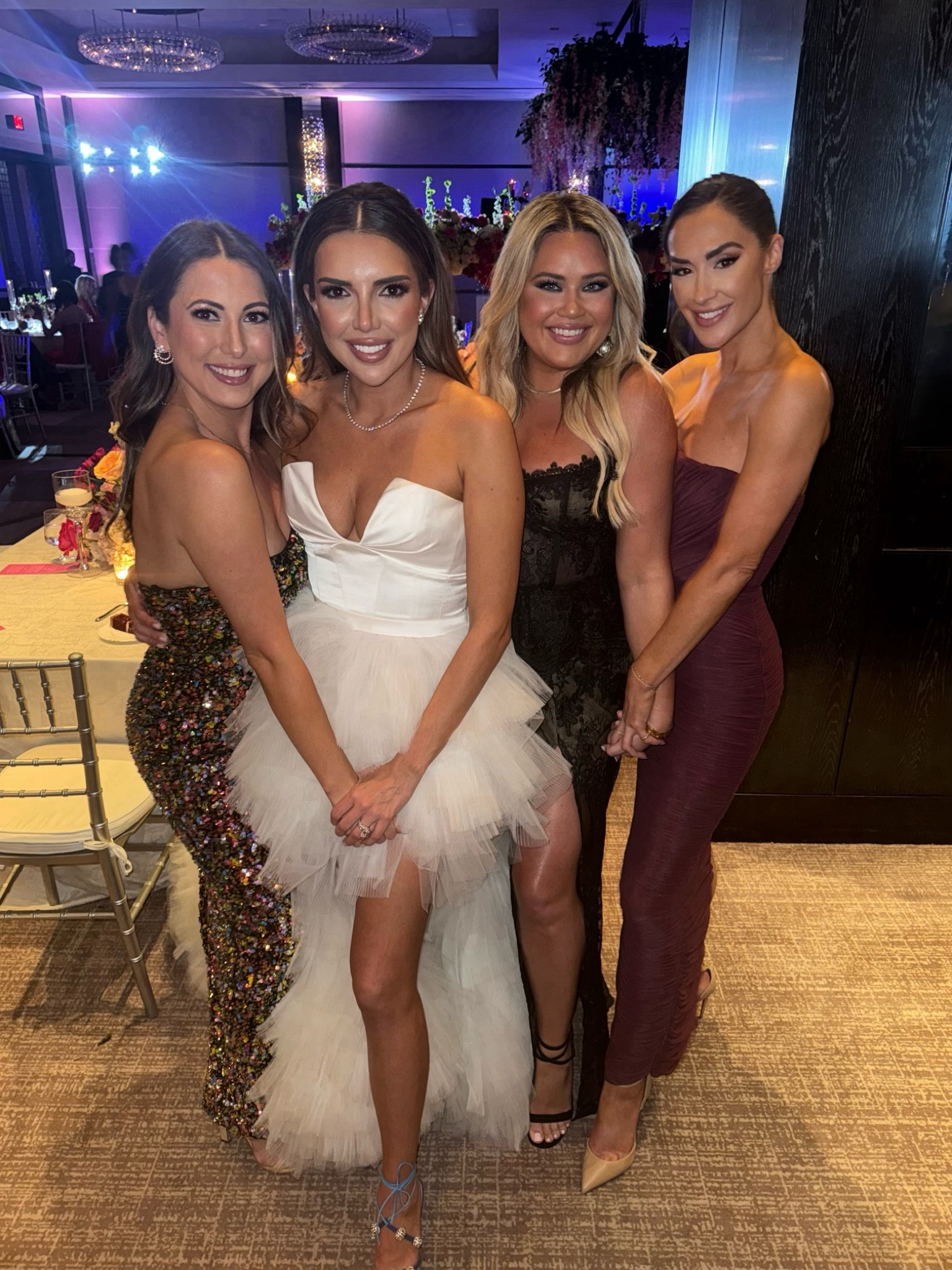 Black Tie Wedding Guest Dress + Tuxedo - Helsi Strapless Sequin Gown + House of CB Strapless Purple Gown + V. Chapman Black Lace Gown - Formal / Prom / Gala / Event / Floor Length Dress / Wedding Guest

#LTKparties #LTKwedding