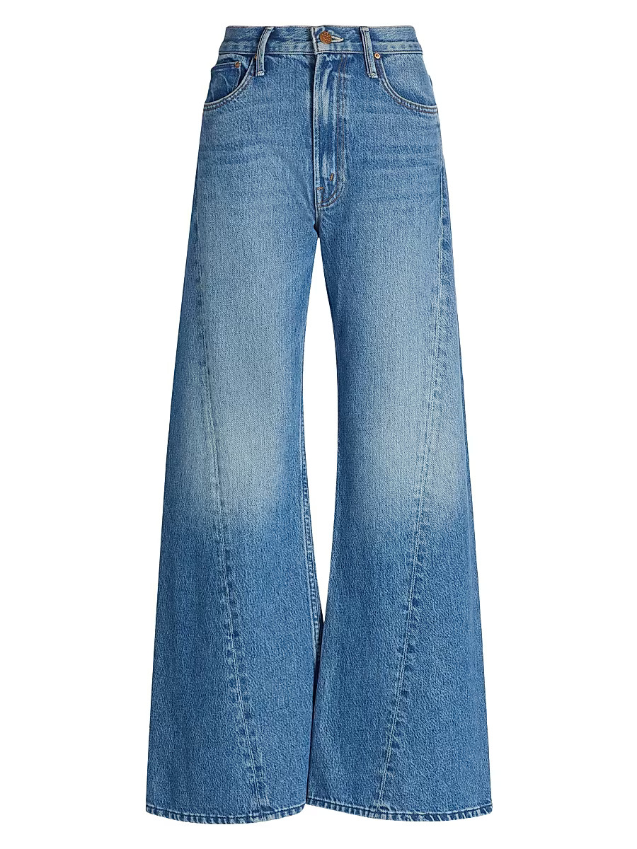 Women's The Lemon Twist Wide-Leg Jeans - Rolling In The Dough - Size 27 | Saks Fifth Avenue